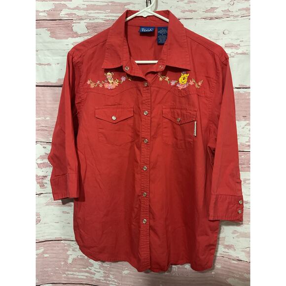 VTG Disney Jerry Leigh Pooh Western Shirt Large - Picture 7 of 11